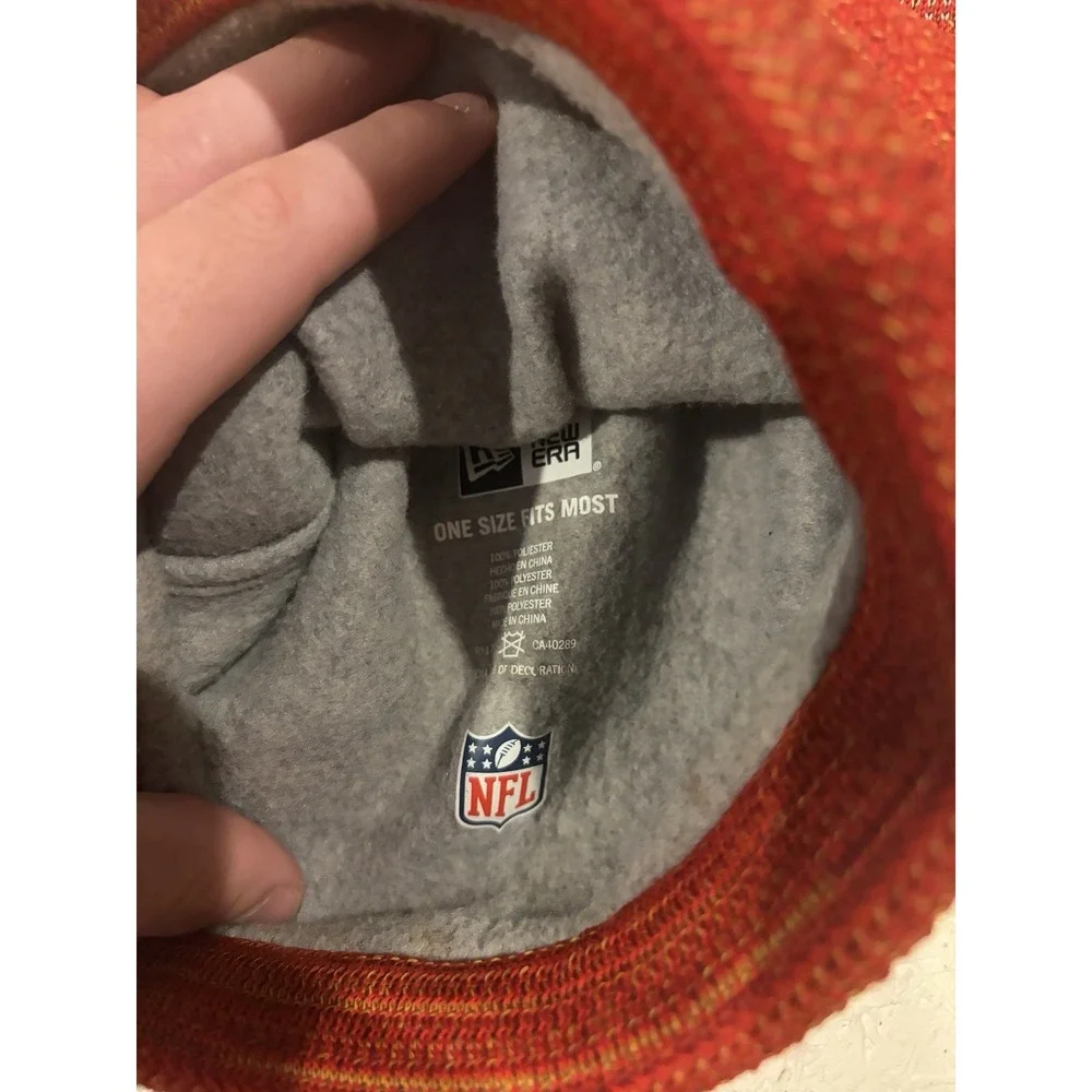 New Era Kansas City Chiefs Football Beanie Hat Cap Red Winter NFL Comfort